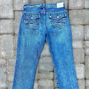Vintage American low rise straight jeans size 12x27.5"